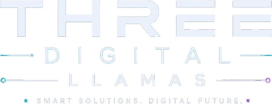 Three Digital Llamas